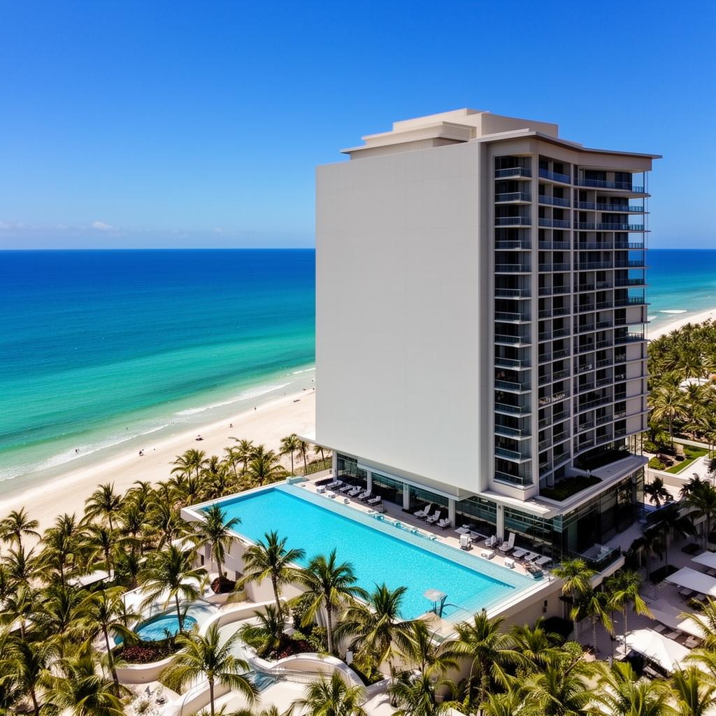 Residenza di lusso fronte mare in un condo hotel