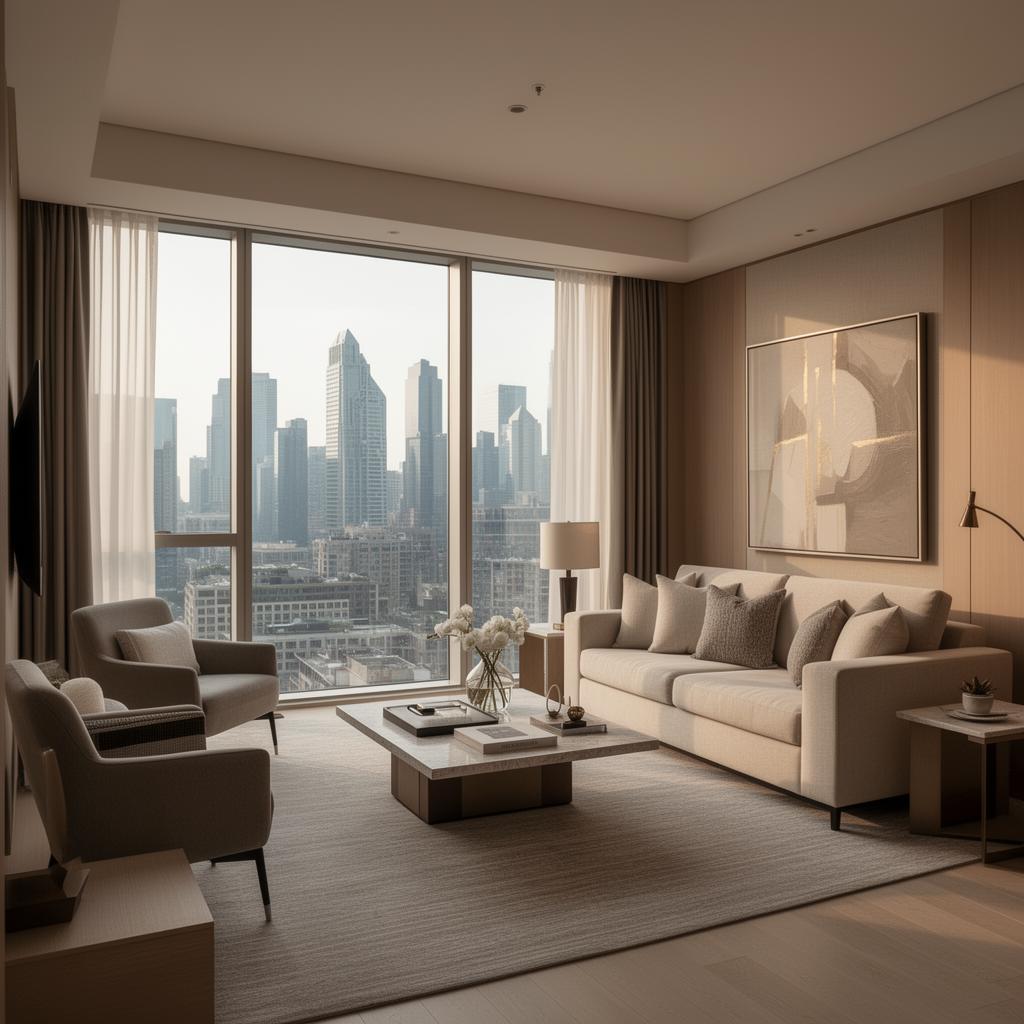 Interno di una residenza di lusso in un condo hotel